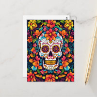 Colourful Dia de Muertos☠️ Sugar Skull