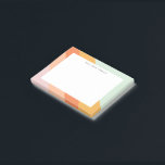 Colourful Diagonal Stripes Retro Sweet Candy Paste Post-it Notes<br><div class="desc">A fun retro geometric diagonal stripes graphic design in a cute colour palette of orange,  yellow,  peach,  coral,  pastel pink and mint green,  personalised with name or wording of your choosing.</div>