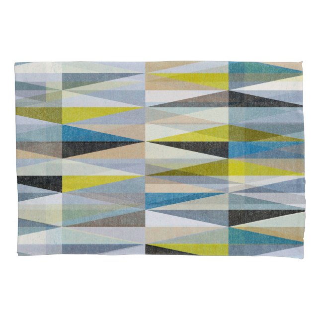 Colourful Diamond Floor Tiles Texture Pillowcase (Front)