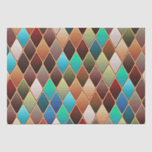 Colourful Diamond Pattern Tissue Paper