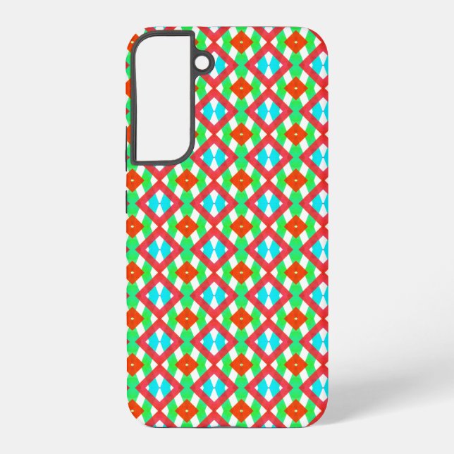 Colourful diamond samsung galaxy s22+ case (Back)