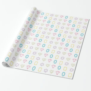 Colourful Diamonds Pattern Wrapping Paper