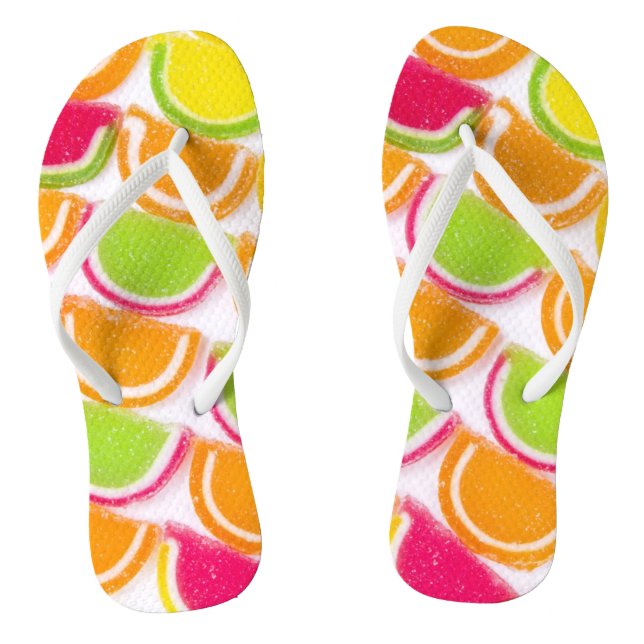 Colourful Different Jelly Candy Jandals (Footbed)
