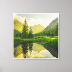 Colourful Digital 3D Canvas Art – Perfect Wall Déc