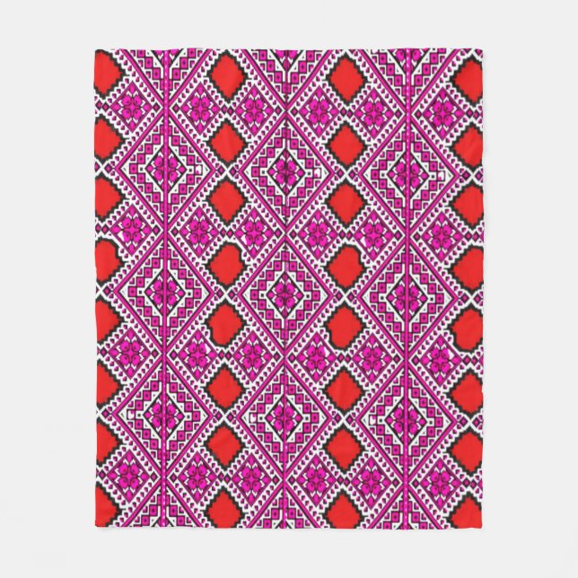 Colourful Digital 3D Design Fleece Blanket | Perfe (Front)
