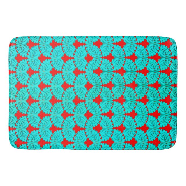 Colourful Digital 3D Design Large Bath Mat Perfect (Front)