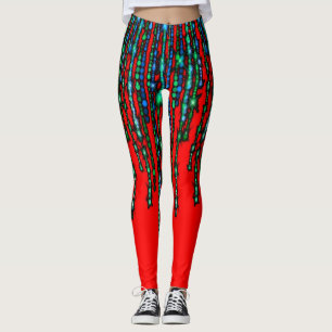 Colourful Digital 3D Design Leggings – Perfect Fit