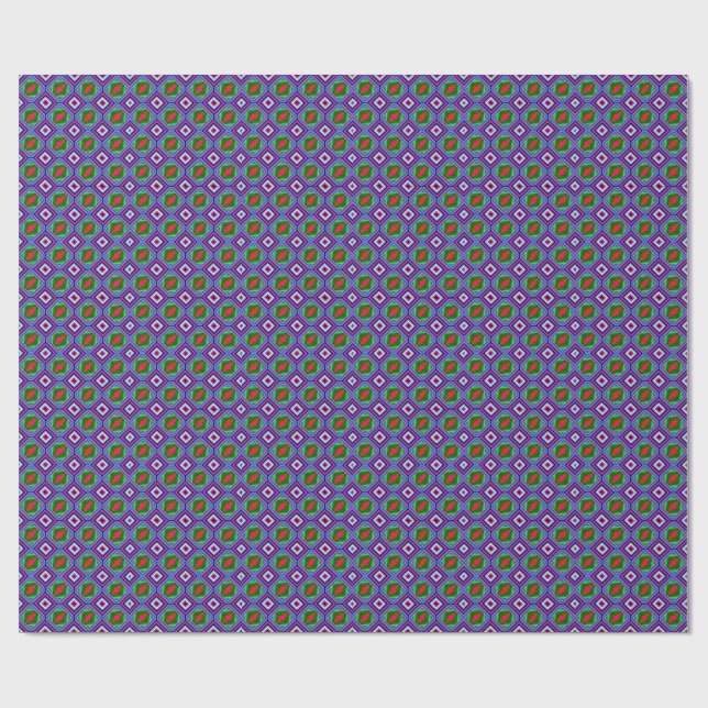 Colourful Digital 3D Design Matte Wrapping Paper – (Flat)