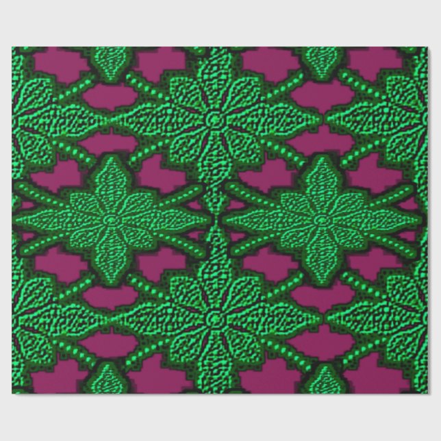 Colourful Digital 3D Design Matte Wrapping Paper – (Flat)