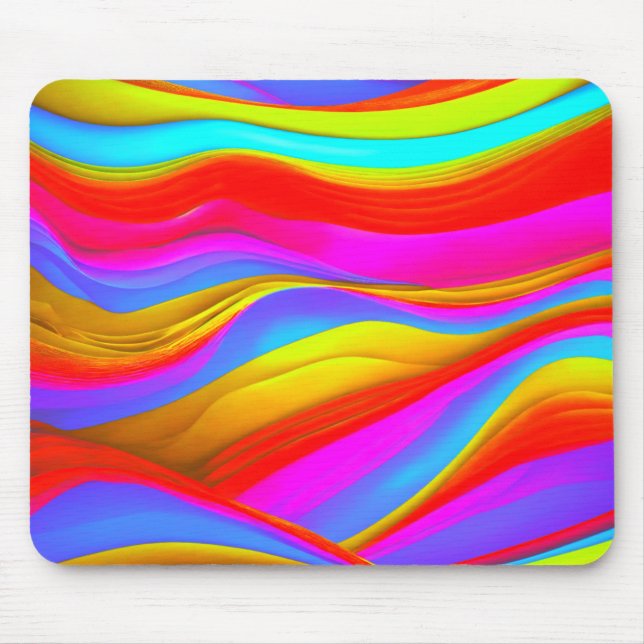 Colourful Digital Art Mouse Pad – Perfect Size for (Front)