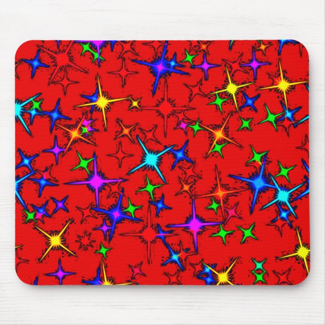 Colourful Digital Art Mouse Pad – Perfect Size for (Front)