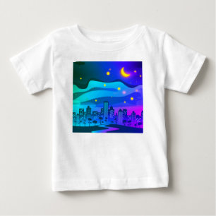 Colourful Digital Design Baby Fine Jersey T-Shirt 
