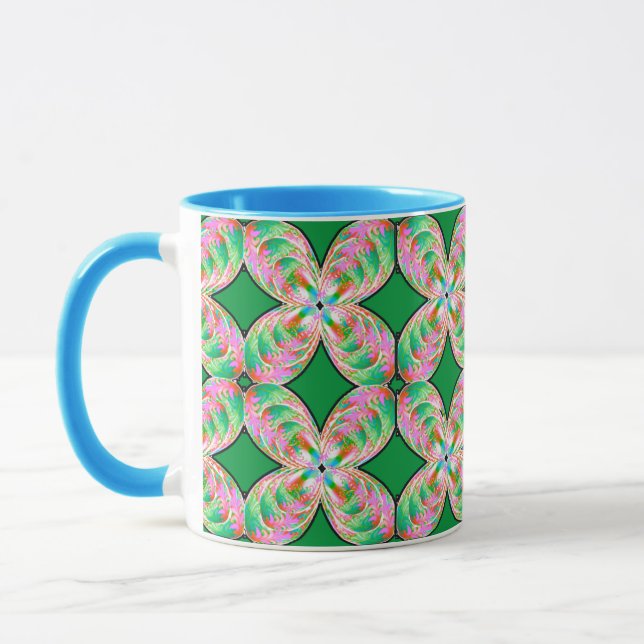 Colourful Digital Design Combo Mug - Perfect Size  (Left)