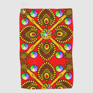 Colourful Digital Design Golf Towel – Perfect Size