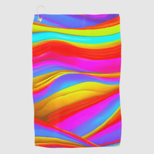 Colourful Digital Design Golf Towel – Perfect Size