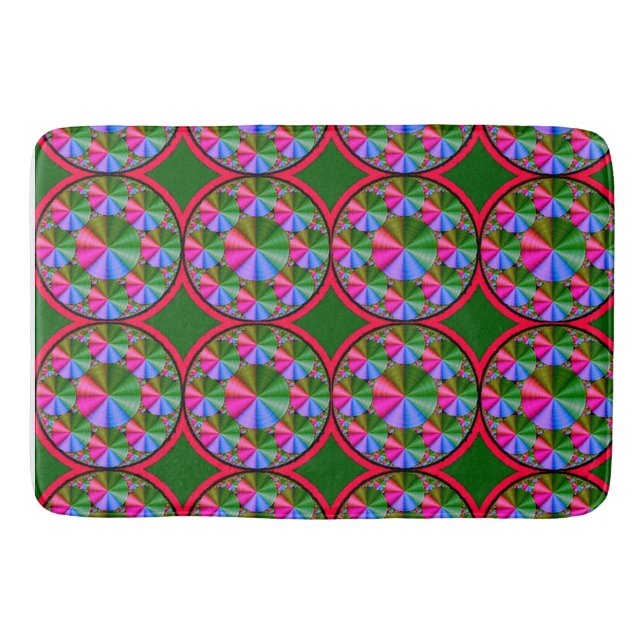 Colourful Digital Design Large Bath Mat – Perfect  (Front)