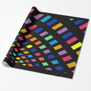 Colourful Digital Rainbow Wrapping Paper