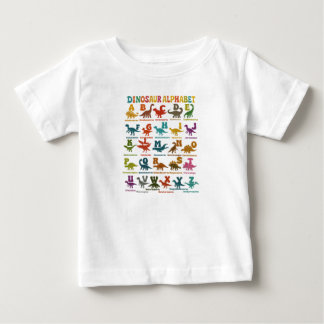 Colourful Dinosaur Alphabet Kids T-Shirt