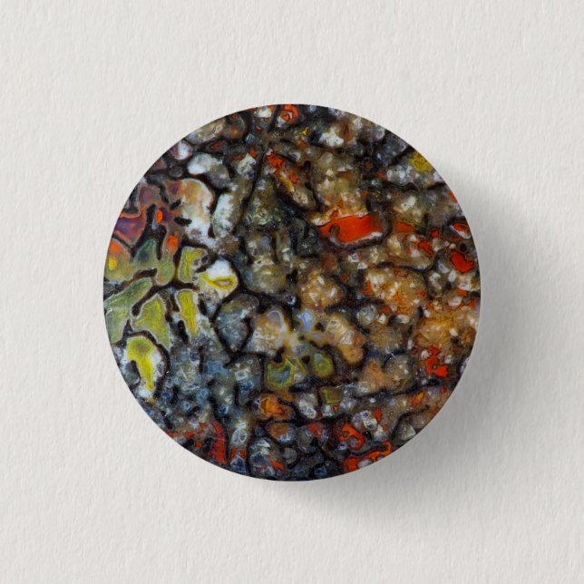 Colourful Dinosaur Bone 3 Cm Round Badge (Front)