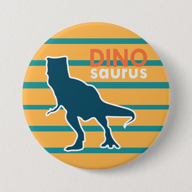 Colourful dinosaur jurassic animal T-rex 7.5 Cm Round Badge (Front)