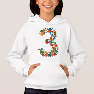 Colourful Dinosaur kid hoodie