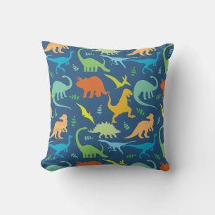 Colourful Dinosaur Pattern Cushion