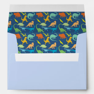 Colourful Dinosaur Pattern Envelope