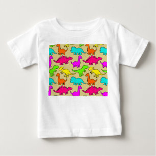 Colourful Dinosaurs Baby T-Shirt