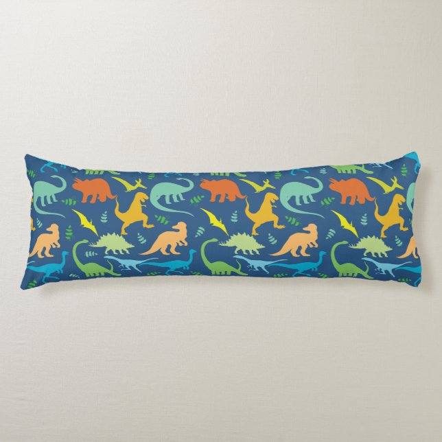 Colourful Dinosaurs Body Cushion (Front)