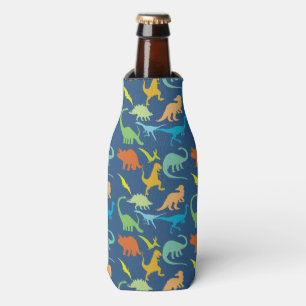 Colourful Dinosaurs Bottle Cooler