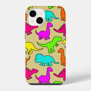 Colourful Dinosaurs iPhone 14 Case