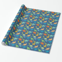 Colourful Dinosaurs Pattern