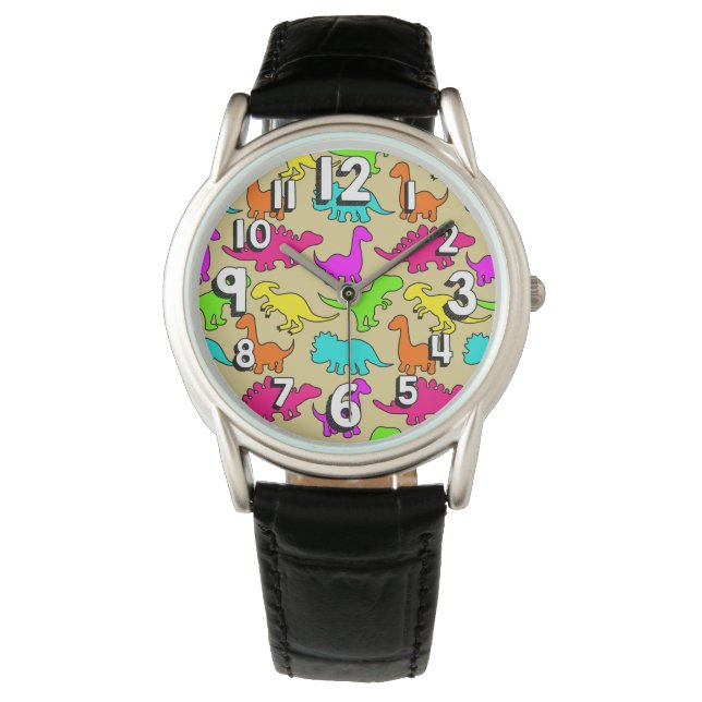 Colourful Dinosaurs  Watch (Front)
