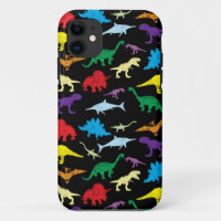 Colourful Dinosaurs Watercolor Kids Pattern
