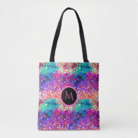 Colourful Disco Ball Retro Glitter Print