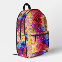 Colourful disco mirrors glitter pattern