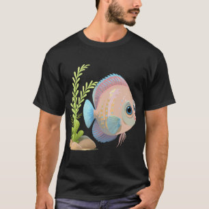 Colourful Discus Fish Near Plants T-Shirt