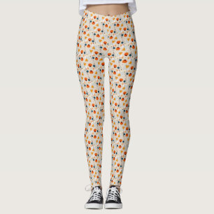 Colourful Ditsy Flowers Leggings