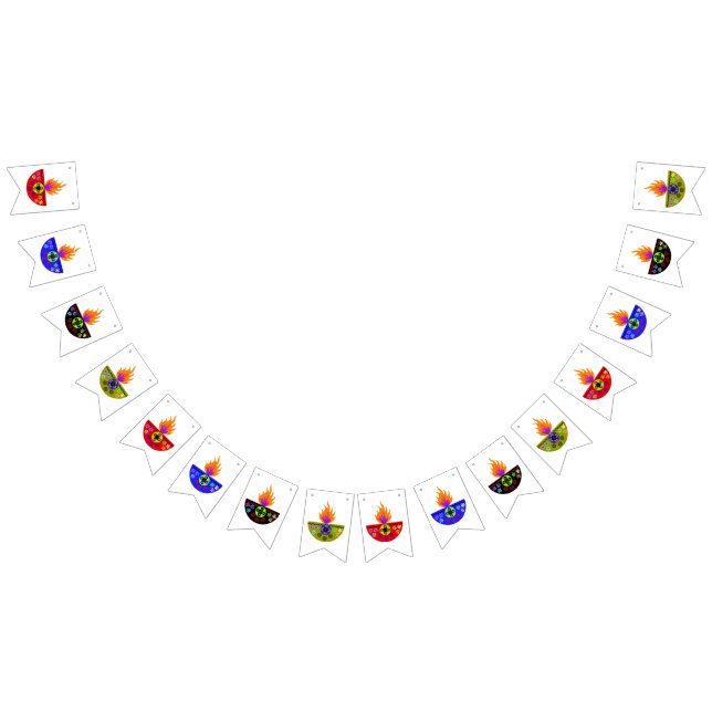Colourful Diwali Lamp Diya Bunting (All)