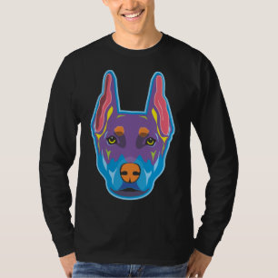 Colourful Doberman Animal Dog Lover T-Shirt