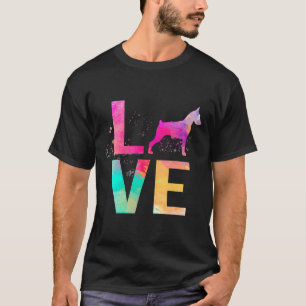 Colourful Doberman Pinscher Dog Mum Doberman Pinsc T-Shirt