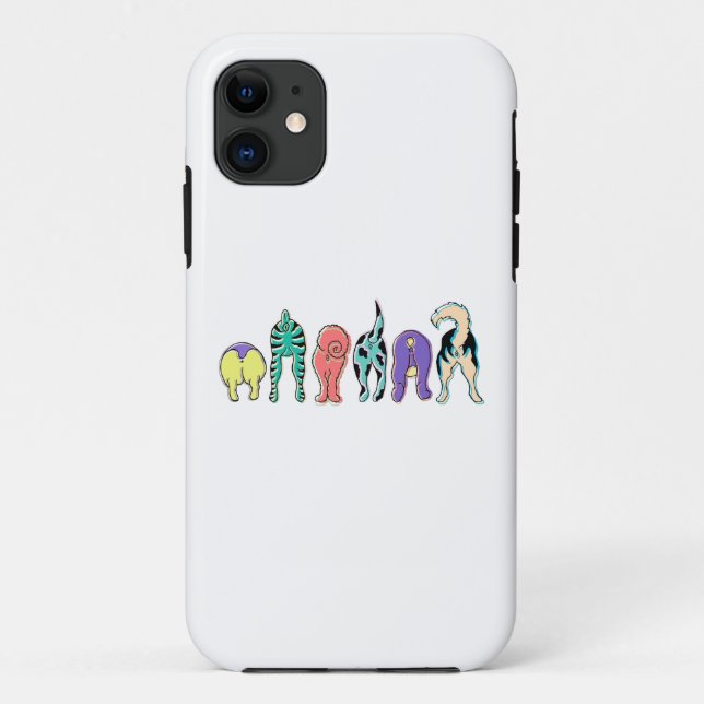 Colourful Dog Butts Case-Mate iPhone Case (Back)