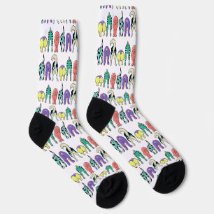 Colourful Dog Butts Pattern Socks