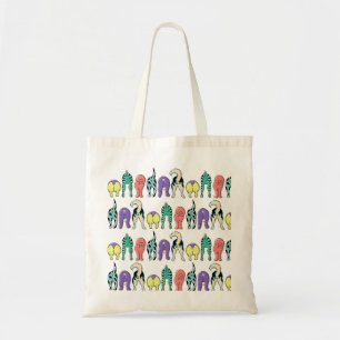 Colourful Dog Butts Pattern Tote Bag