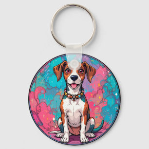 🐶 Colourful Dog For Everyday Carry 🐶 Key Ring