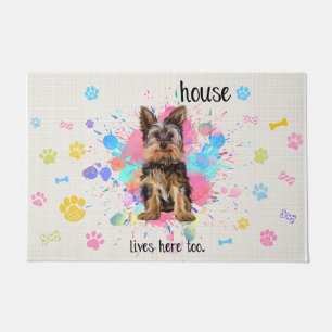 Colourful Dog House Present, Cute Dog Doormat