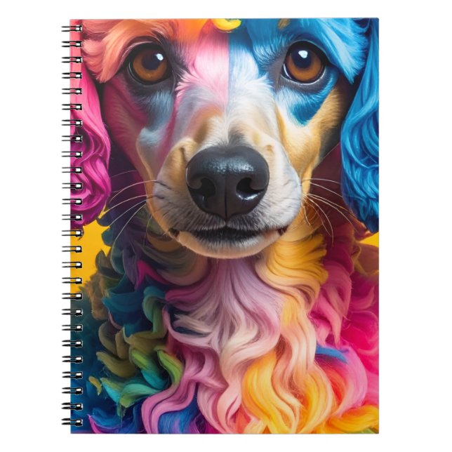 Colourful Dog Notebook (Front)