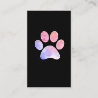 Colourful dog paw print dog lover paw