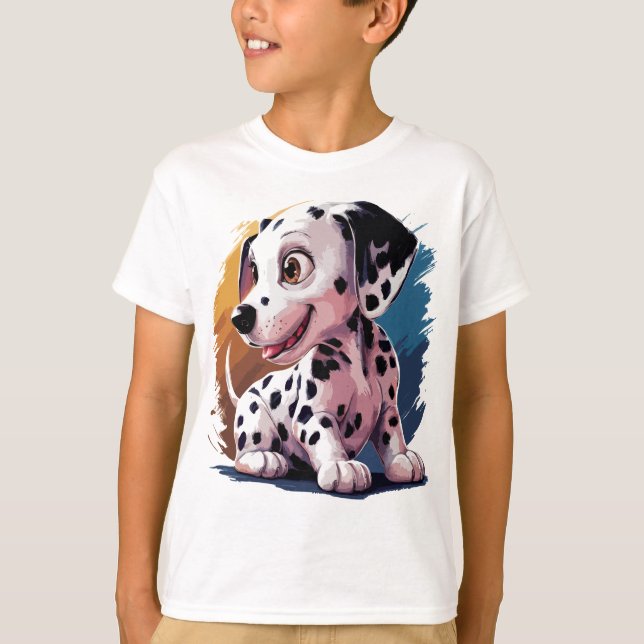 Colourful DOG T-shirt design (Front)