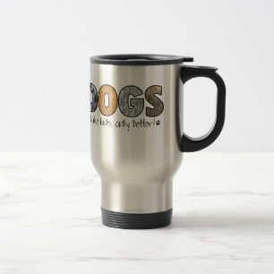 Colourful Dogs Travel Mug